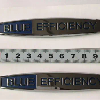 2X ABS Car Side Fender Emblem Badge Decals Accessories For Blue Efficiency Mercedes W204 C200 E200 Sticker