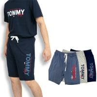 【Tommy Hilfiger】側邊LOGO 大尺碼 Tommy Hilfiger 短褲 棉短褲 鬆緊 無刷毛 鬆緊褲(棉短褲)