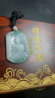 純天然A貨翡翠大日如來佛祖冰種玉石吊墜生肖羊猴守護神本命佛