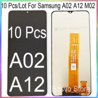 Wholesale 10 Pieces/Lot For Samsung A12 Screen A125 A125F A127 A127F display with touch with frame A02 A022M A022F A022G Lcd