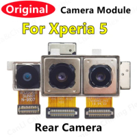 Original Front Rear Back Camera For SONY Xperia 5 J8210 J8270 J9210 Xperia5 Facing Camera Module Flex Cable Spare Parts