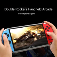 NEW X12 Plus New Video Game Console 7inch LCD Double Rocker Handheld Retro Game Console Built in 1000 Games 16GB Game Controller