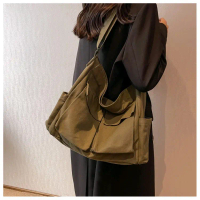 Tas Selempang Kanvas Retro Pelajar Tas Selempang Wanita Serbaguna Ins2022 Tas Anak Perempuan Gaya Ko