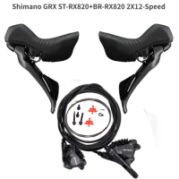 shimano GRX BR-RX820 + ST-RX820 disc brake set 1x12 Speed 2x12 Speed