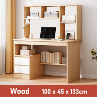 SGLL20E4  Computer Table With Bookshelf Meja Belajar Modern Home Study Desk Office Table Writing Des