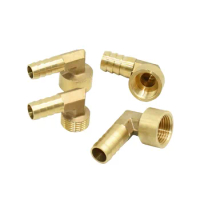 Brass 1/2 Male Female Thread To 12/14/16/19mm Hose Barb Connector Elbow Copper Water Oil and Air Pipe Fitting Coupler