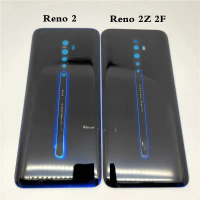 Bộ phận sửa chữa kính phía sau, dành cho Oppo Reno 2 và Reno 2F, Nắp pin phía sau, Vỏ cửa, Ốp