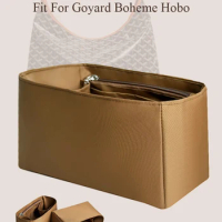 Nylon Purse Organizer Insert for Goyard Boheme Hobo Bag Inner Liner Bag Cosmetics Storage Organizer Insert Large Zipper Bag
