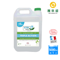 【騰阜盛】法國綠色行動 5L 有機3效合1地板表面清潔除臭去脂清潔劑(99.87%天然 原裝)