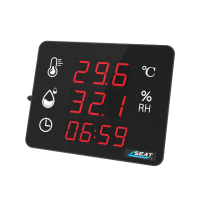 【錫特工業】LED溫溼度計 壁掛式溫濕度計 濕度測試儀 電子溫濕度計測溫器 實驗室(MET-LEDC3 儀表)