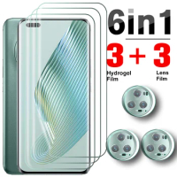 Full Glue Hydrogel Film For Honor Magic5 Pro 6in1 Camera Glass Screen Protector Honer Magic 5 Lite Magic5Lite Magic5Pro 5Pro 5G