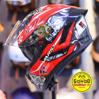 Mũ Fullface 2 Kính Royal M266 tem Vario ĐỎ