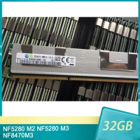 1 Pcs NF5280 M2 NF5280 M3 NF8470M3 For Inspur Server Memory 32GB 32G 4RX4 DDR3L DDR3 1600 ECC REG RAM