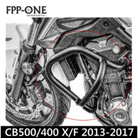 Motorcycle Front Extension Protector Guard Engine Crankcase Crash Bar For HONDA CB500X CB400X CB500F CB400F 2013-2017 14 15 16