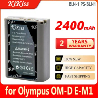 KiKiss Battery BLN-1 PS-BLN1 2400mAh for Olympus OM-D E-M1 Pen F OMD E-M5 PEN E-P5 High Capacity Bateria