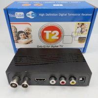 Saudi Arabia DVB-T2 TV Tuner Terrestrial Satellite TV Receiver DVBT H.264 HD TV Box USB 2.0 Set Top Box Digital TV Decoder HEVC