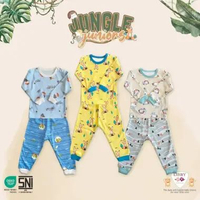 LIBBY Setelan Oblong Panjang Celana Panjang Motif Jungle Juniors (1 stel) Libby Fox 12Y
