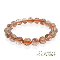 【Selene】鴻運金燦晶透紅銅鈦手鍊(10-10.5mm)