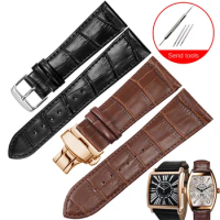 Genuine Leather Watchband With Substitute Frank Muller 6002M 6000H Series Cowhide Strap For Men And Women 22/26/30mm