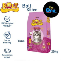 Makanan Kucing Bolt Kitten 20kg 1sak Bolt Mother and Kitten Makanan Kucing Bold Kitten Tuna