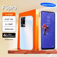 Global VER F5 pro 4G Smart Phone Quad-core 3GB+32GB 6.53 Inch Mini Smart phones Android 8 Mobile Phone 3250mAh Battery Face lD