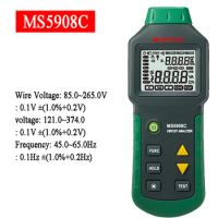 MASTECH MS5908C MS5908A LCD Circuit Analyzer Tester with Voltage GFCI RCD Tester Wire Circuit Breaker Finders Tester Tools