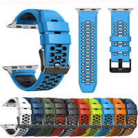 Smartwatch Bands Strap Belt For Apple Watch Band 44mm 42mm 45mm 49mm Silicone Watchband Bracelet IWatch Serie Ultra 4 5 SE 6 7 8