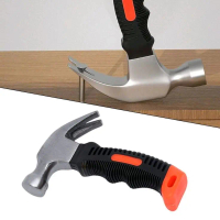 Palu Kambing Mini Stubby 8oz - Palu Besi Gagang Karet Ergonomis - Hammer Portable Multifungsi untuk 