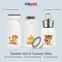 Tumbler Termos Mini & Milky Custom PRINT UV - Botol Air Karakter Lucu Shio, Baby Chinese Zodiac Club