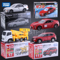 Original Tomica Car Kids Boys Toys for Children 1/64 Diecast 04 MF Toyota 86 Subaru Impreza Nissan X-Trial Isuzu ELF Road Railer