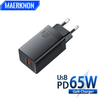 65W GaN Charger PD Type C Charger Fast Charging For IPhone 13 15 Pro Xiaomi Samsung Huawei Samsung Laptop Quick Charger Adaptor