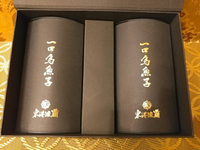 【東港漁霸】雙冠(雙罐)烏金禮盒 --- 兩罐一口烏魚子四方盒 3兩/罐 + 禮盒及提袋