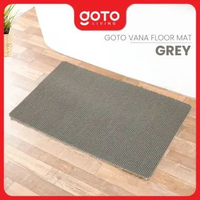 Goto Vana Floor Mat 3D Keset Kamar Mandi PVC Anti Slip Menyerap Air Alas Kaki Jaring 50 X 120 GREY