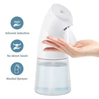 Intelligent Automatic Alcohol Dispenser Touchless Spray Machine Sensor Press Soap Dispenser 450Ml Home Automatic Soap Dispenser