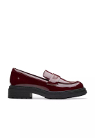 Clarks Womens Orinoco3 Edge Loafers - Burgundy Patent