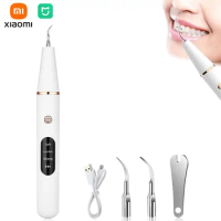 Xiaomi Mijia Ultrasonic Dental Scaler for Teeth 2 In 1 Tartar Stain Tooth Calculus Remover Electric Sonic Teeth Plaque Cleaner
