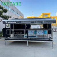 Wecare Commercial Mobile Fast Food Cart Restaurant Mobile Car Food Truck Mobile Food Trailer