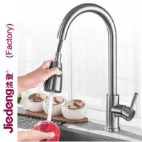 Pull Out Spray Faucet Lead Free Tap SUS304 Stainless Steel Kitchen Sink Mixer (SS30)