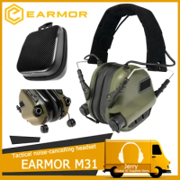 Military tactical shooting earmuffs Earmor M31 active headset Military electronic shooting headset Hearing protection earmuffs