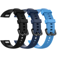 3pcs Soft Silicone For HUAWEI Honor Band 5 Replacement Watch Band Wrist Strap Sports Smart Watch Accessories For Honor Band 4