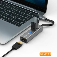 4Ports USB TYPE-C MultiPort HDMI AV 4K Video Output 3 USB3.0 HUB With 4K30HZ Graphic Audio Video Convert To UHD Monitor TV