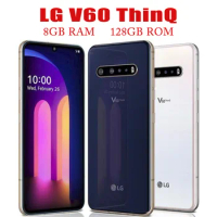 LG V60 5G ThinQ Bar Moilble V600TM/V600N/V600AM 6.8" Android Samrtphone 8GB RAM 128GB ROM Camera Original Unlocked Cell Phone