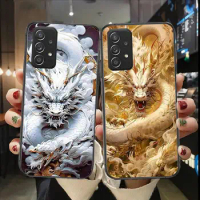 Japanese Art Dragon Phone Case For Samsung Galaxy A13 A52 A53 A73 A32 A51 A22 A12 A20e A50 A21 A72 A70 S 4G 5G Fashion Cover