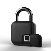 USB Rechargeable Smart Lock Keyless Fingerprint Lock IP65 Waterproof Anti-Theft Security Padlock Door Luggage Case Lock