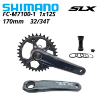 SHIMANO SLX FC M7100 Crankset 1X12S 2x12S 12 Speed MTB Bike Chainwheel 170mm 32T 36-26T FC-M7100-2 MT800 Bottom Bracket FC-M7100