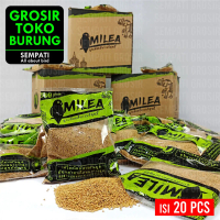 SEMPATI GROSIR MILET PUTIH MILEA SEMPATI ISI 20 PCS PAKAN BURUNG LOVEBIRD BIJI MILLET MILTIH MAKANAN