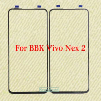 Black 6.4 inch For BBK Vivo Nex Dual Display Edition / Vivo NEX 2 Front Touch Screen Glass Outer Lens Replacement ( no Cable )