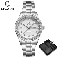 นาฬิกาผู้หญิง แบรนด์ต้นฉบับ LICARR แฟชั่น กันน้ำ เงางาม สบายๆ เรียบง่าย