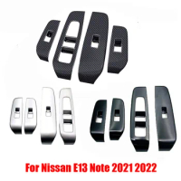 RHD For Nissan Note E13 2021 2022 ABS Interior Accessories door armrest Window Switch Cover Trim Armest Panel Decoration Frame