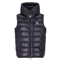 【MONCLER】秋冬新款 男款 BARANT 連帽羽絨背心-午夜藍色(2號USA-M、3號USA-L、4號USA-XL、5號USA-XXL)